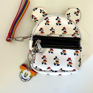 Loungefly Wristlet/Belt Rainbow Collection Backpack With Keychain
